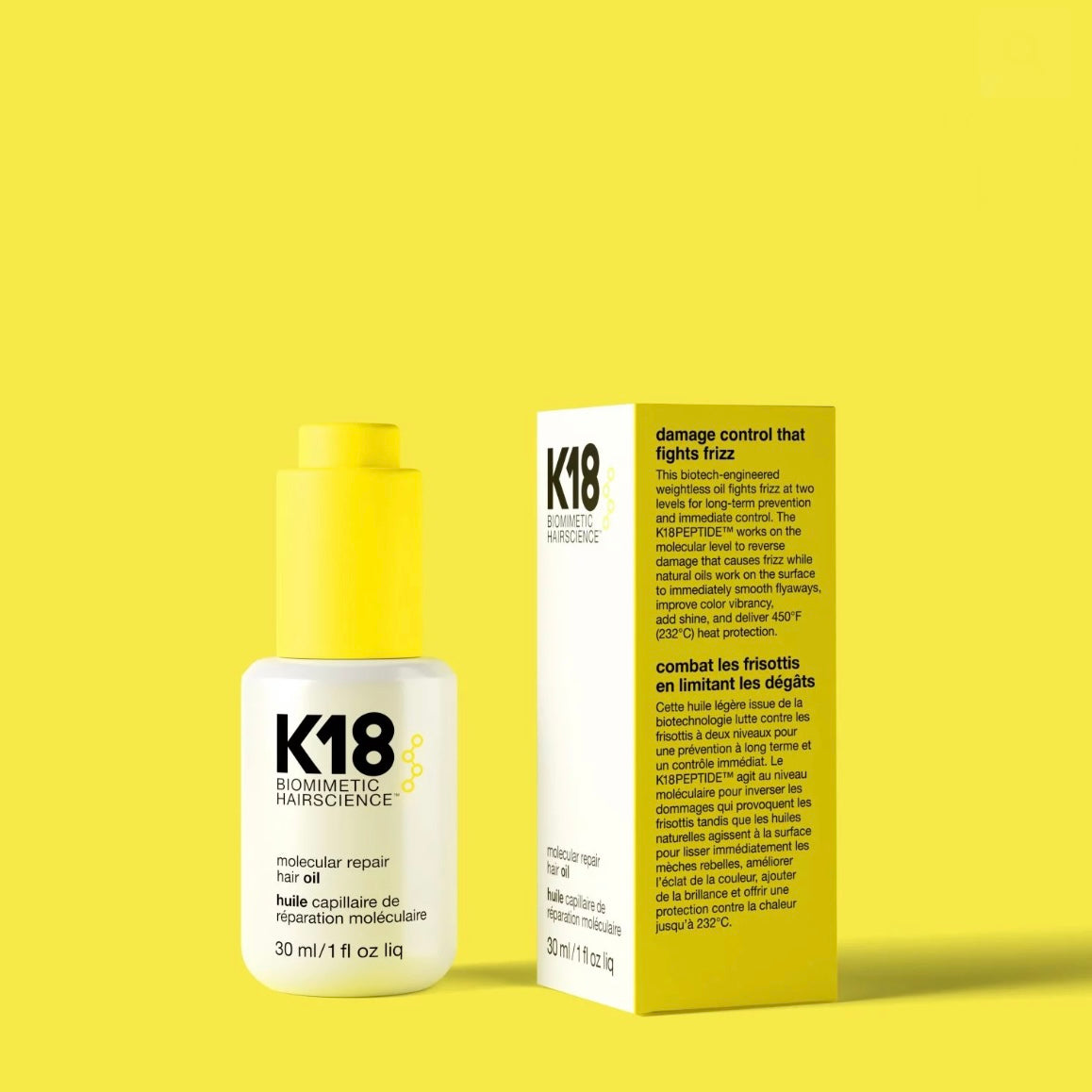 K18 molecular repair hair oil