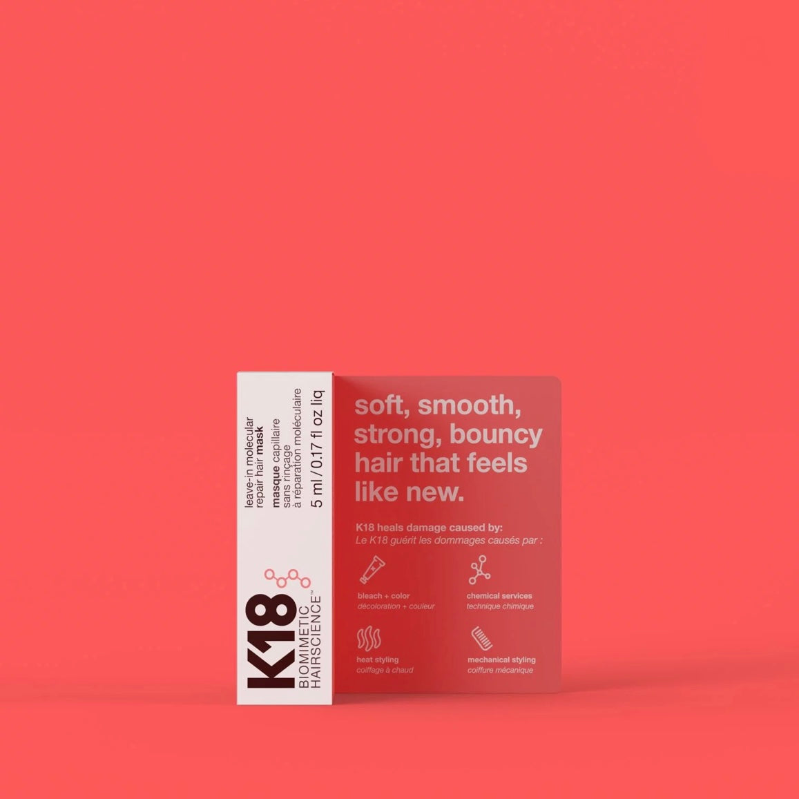 K18 leave-in molecular repair hair mask 5ml