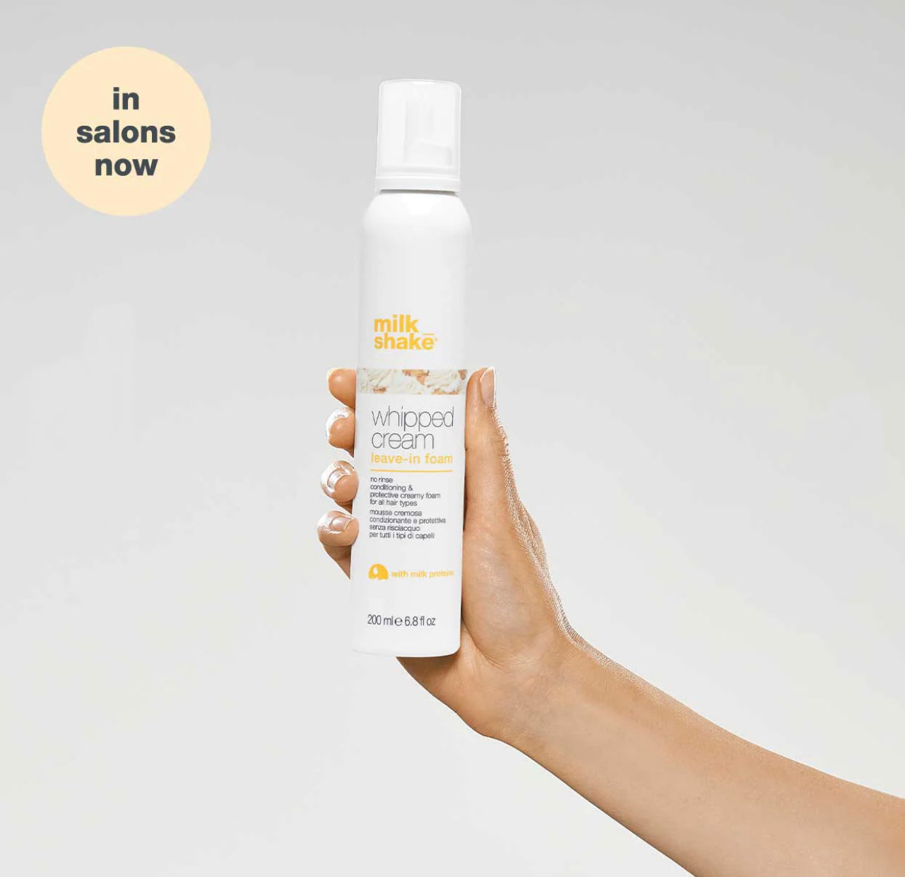 Wipped cream leave-in foam