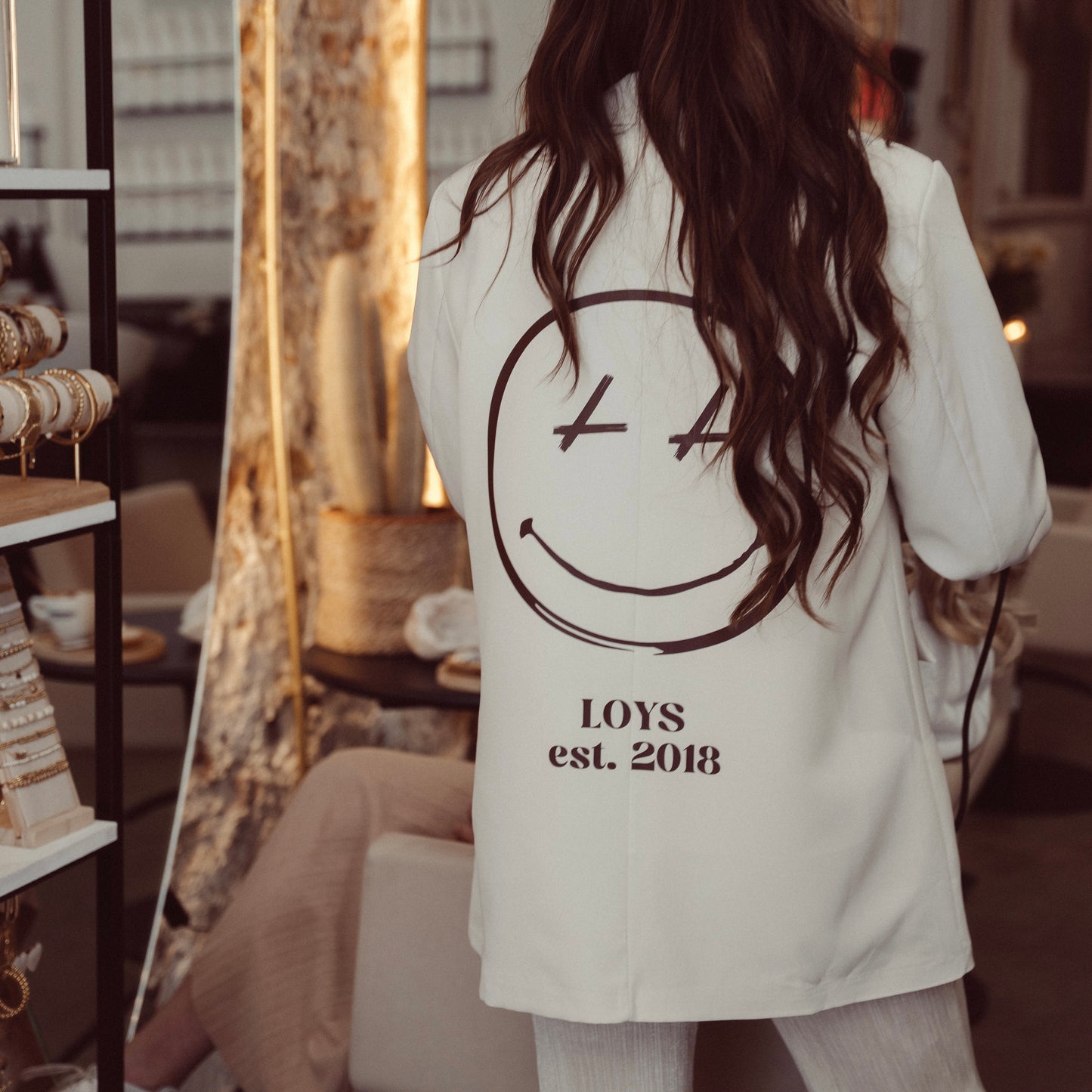 Smiling All Day Blazer- Beige