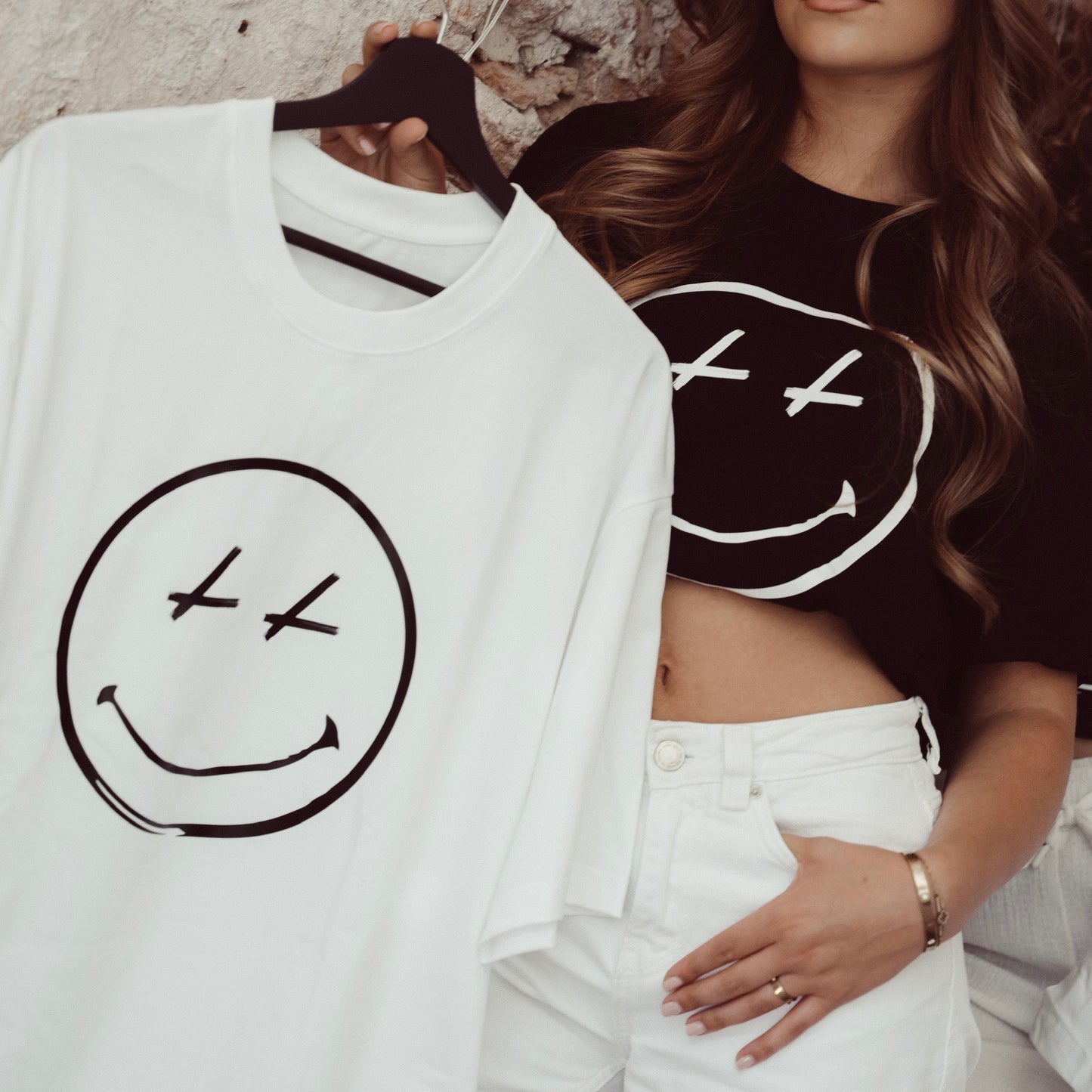 Smiling All Day T-shirt Black